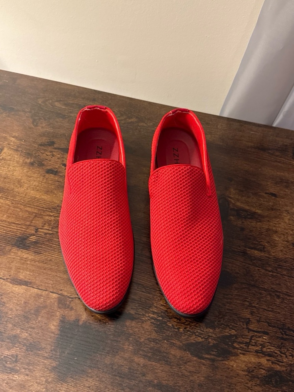Men's Slip-On Loafers in Red